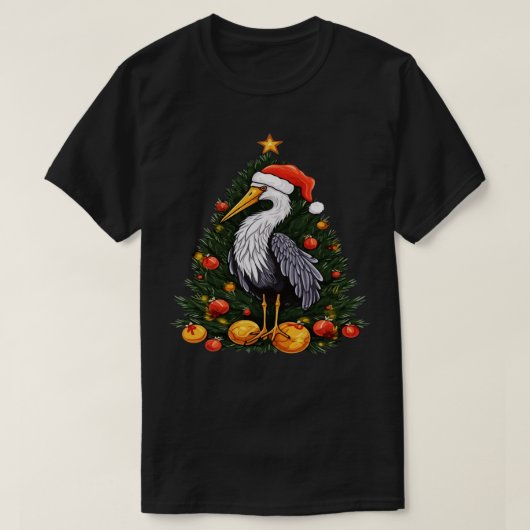 Storch Christmas T-Shirt (Design vorne)