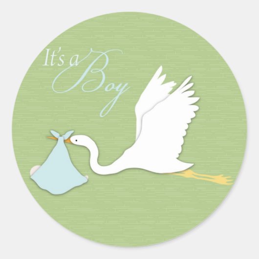 Storch Delivery Boy Sticker (Vorderseite)