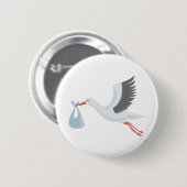 Storch der Lieferung Button (Vorne & Hinten)