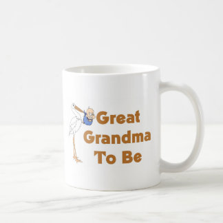 Storch-große Großmutter zum zu sein Kaffeetasse