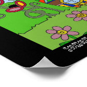 Storch in einem Pysanka-Haus Poster (Ecke)