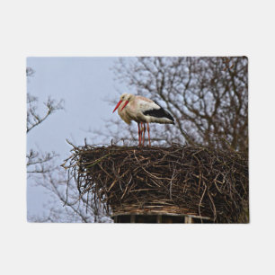 Storch in Nest Fußmatte