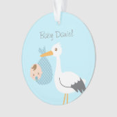 Storch liefert niedlichen ornament (Vorderseite)