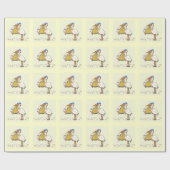 Storch-Lieferungs-Designer-Baby Geschenkpapier (Flach)