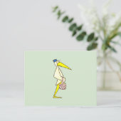 Storch Merchandise Postkarte (Stehend Vorderseite)