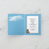 Storch mit Baby Boy für Dusche Einladung (Innenseite)