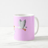 Storch mit geborenem Baby Kaffeetasse (VorderseiteRechts)