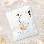 Storch Tragend Baby Funny Fevor Bag - Custom Text Geschenktütchen (Ausgeschnitten)