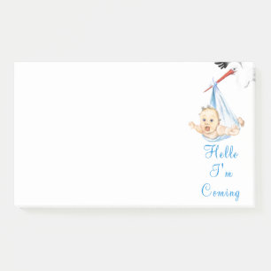 Storch Tragend Baby Funny Sticknotes Custom Text Post-it Klebezettel
