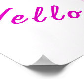 Storch Tragend Baby Poster Malerei - Ihr Text (Ecke)