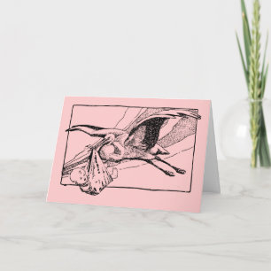 Storch und Baby: Baby Girl Herzlichen Glückwunsch Karte