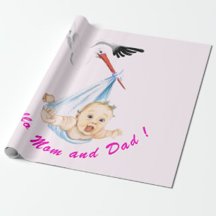 Storch und Baby Funny Wrapping Paper - Benutzerdef Geschenkpapier