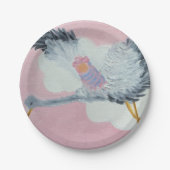 Storch-und Baby-Pappteller Pappteller (Vorderseite)