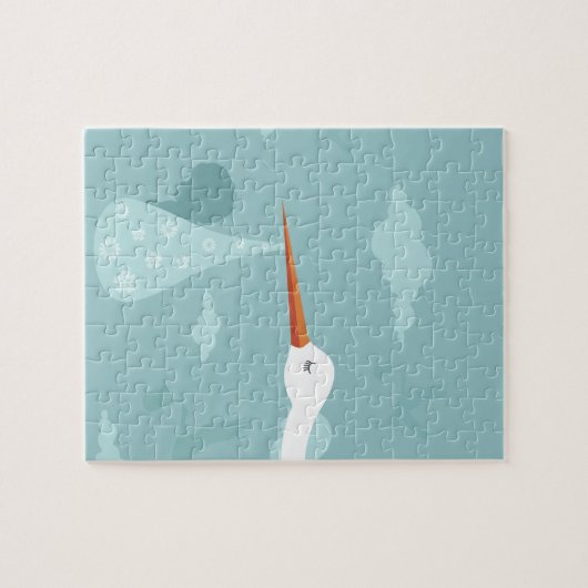 Storch und das Kind Puzzle (Horizontal)