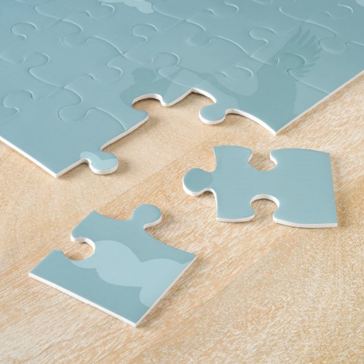 Storch und das Kind Puzzle (Seite)