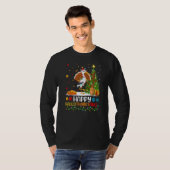 Storch Vogel Glücklicher Storch Hellothanksmas T-Shirt (Vorne ganz)
