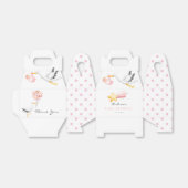 Storch | Watercolor Baby Boy Dusche Geschenkschachtel (Ungefaltet)