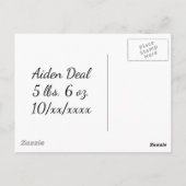 Storch-Werbeartikel Postkarte (Rückseite)