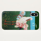 STORCH ZWILLINGS-BABYSHOWER-MONOGRAMM Case-Mate iPhone HÜLLE (Rückseite (Horizontal))