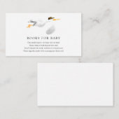 Storchbücher für Babysteckkarte Begleitkarte (Vorne/Hinten)