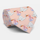 Störche bei der Arbeit Krawatte (Gerollt)