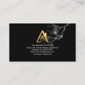 Störche elektrische Blitzgeräte-Elektriker Visitenkarte (Rückseite)