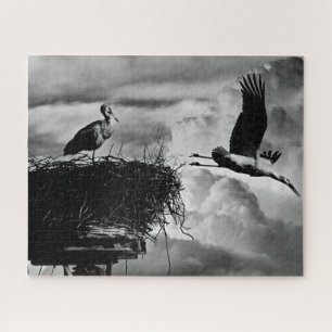 Störche in Schwarz & Weiß, Puzzle