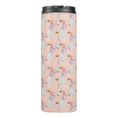 Storchen mit Baby Thermosbecher (Rückseite)