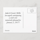 Storchenwache Postkarte (Rückseite)