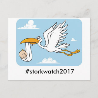 Storchenwache Postkarte