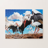 Storchfamilie, Jigsaw Puzzle (Horizontal)