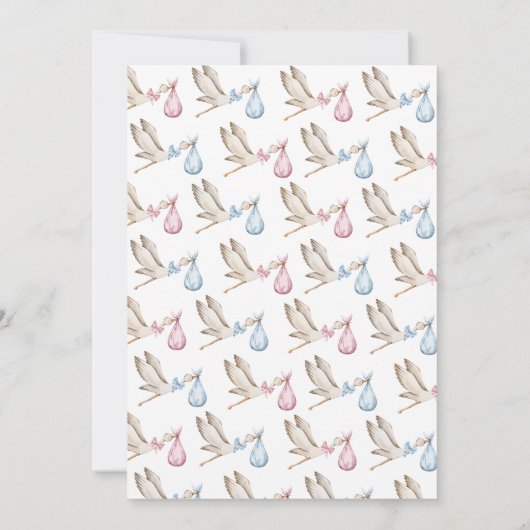 Storchgeschlecht: Einladung (Rückseite)