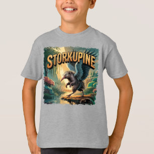 Storchigel-Illustration – Storch Stachelschwein Lu T-Shirt