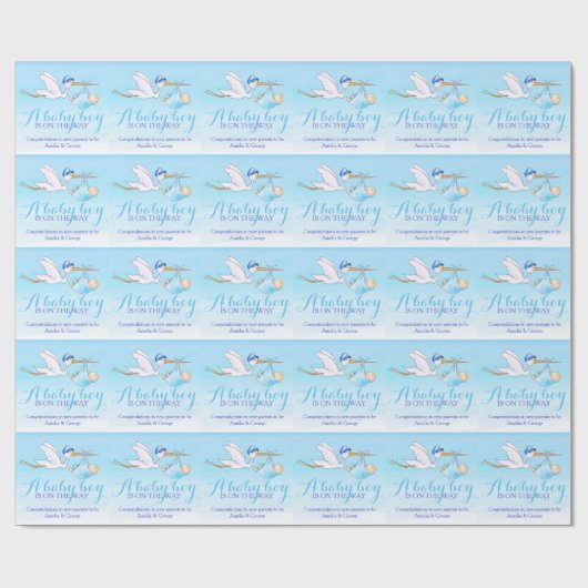 Storchkunstmuster-Geschenkverpackung der Geschenkpapier (Flach)