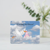 Storchlieferung Einladung (Stehend Vorderseite)