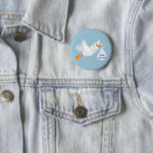 Storchtasten für Jungen Button (Beispiel)