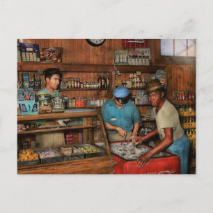 Store - Auswahl einer Limonade 1938 Postkarte