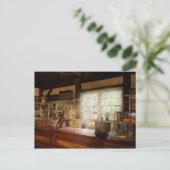 Store - Das Geschäft im Land Postkarte (Stehend Vorderseite)
