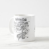 Store Detectives Riving a Supermarket Trolley Kaffeetasse (Vorderseite Links)