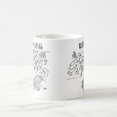 Store Detectives Riving a Supermarket Trolley Kaffeetasse (Mittel)