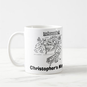 Store Detectives Shopping Trolley Store Security Kaffeetasse