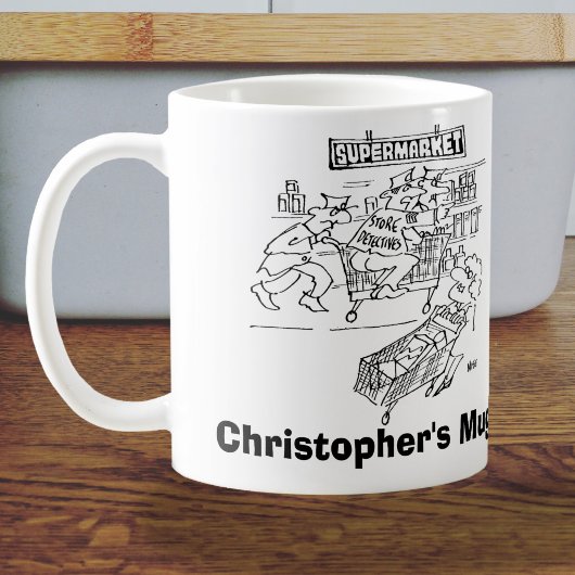 Store Detectives Shopping Trolley Store Security Kaffeetasse