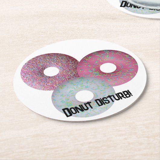 Störe dich nicht! Pappuntersetzer Runder Pappuntersetzer (Angewinkelt)