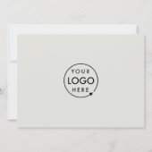 Store-Ereignis | Graue Einführung eines modernen F Einladung (Rückseite)