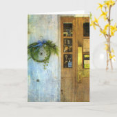 Store Front Door and Wreath Karte (Gelbe Blume)