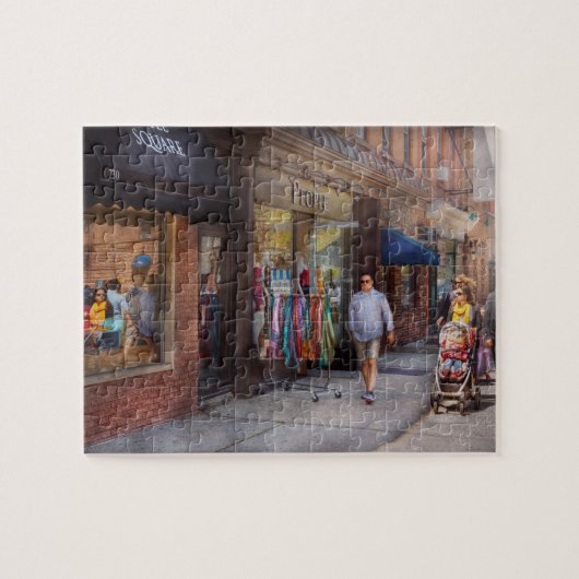 Store Front - Hoboken, NJ - Leute Puzzle (Horizontal)