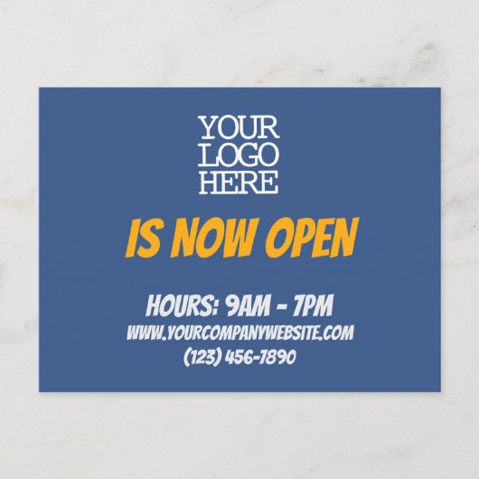 Store ist nun Open Client Mailing Postkarte (Vorderseite)