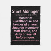 Store Manager Fleecedecke (Vorderseite)