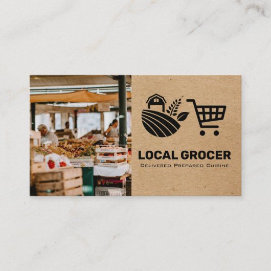 Store Manager | Lebensmittelhändler | Bauer Visitenkarte (Vorderseite)