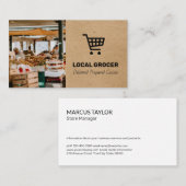 Store Manager | Lieferung von Nahrungsmitteln | BA Visitenkarte (Vorne/Hinten)